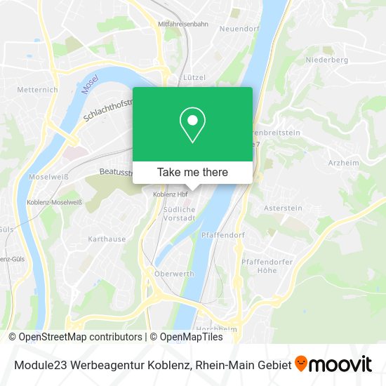 Карта Module23 Werbeagentur Koblenz