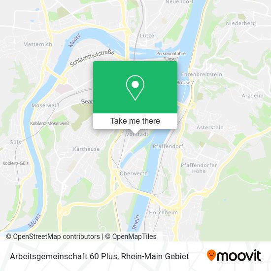 Карта Arbeitsgemeinschaft 60 Plus