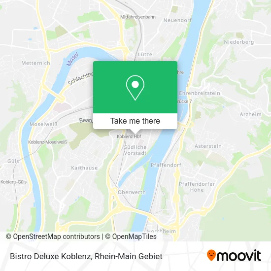 Карта Bistro Deluxe Koblenz