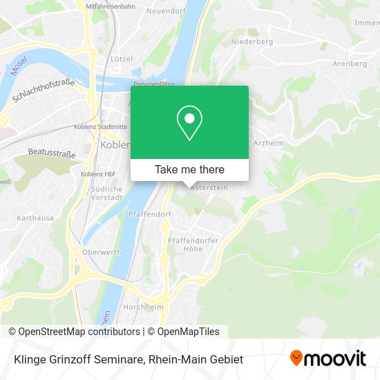 Карта Klinge Grinzoff Seminare