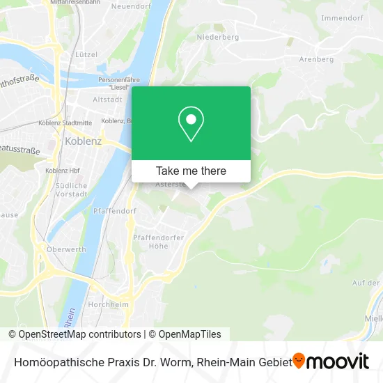 Карта Homöopathische Praxis Dr. Worm