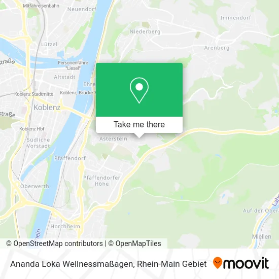Карта Ananda Loka Wellnessmaßagen