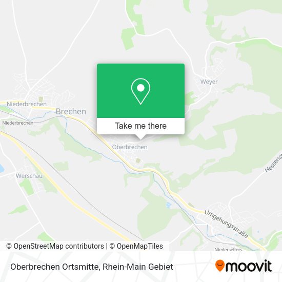 Карта Oberbrechen Ortsmitte