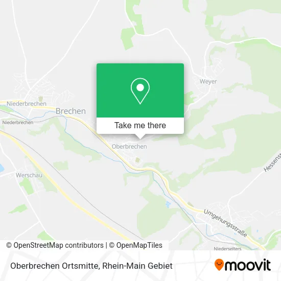 Карта Oberbrechen Ortsmitte