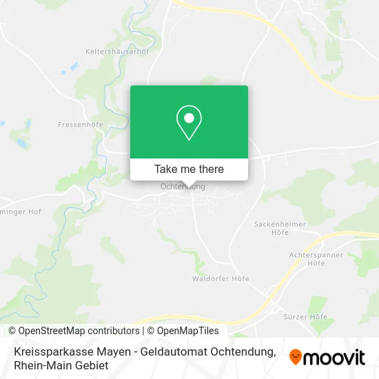 Карта Kreissparkasse Mayen - Geldautomat Ochtendung