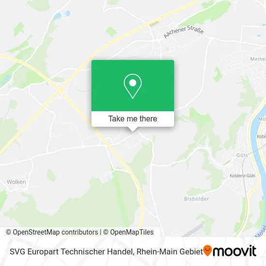 Карта SVG Europart Technischer Handel