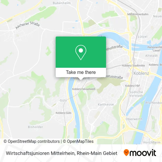 Карта Wirtschaftsjunioren Mittelrhein