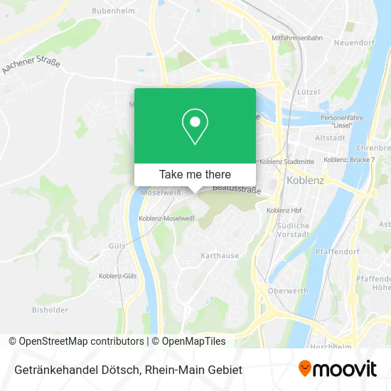 Карта Getränkehandel Dötsch