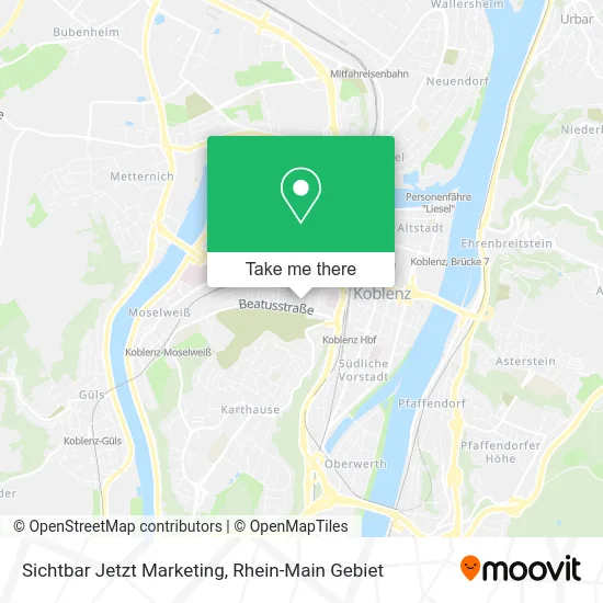Карта Sichtbar Jetzt Marketing