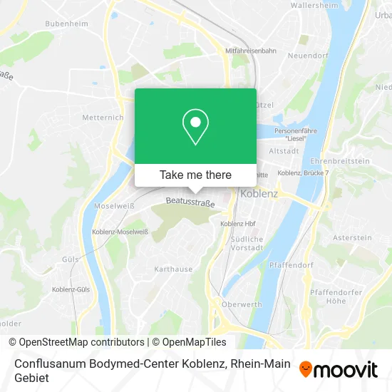 Карта Conflusanum Bodymed-Center Koblenz