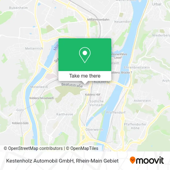 Карта Kestenholz Automobil GmbH