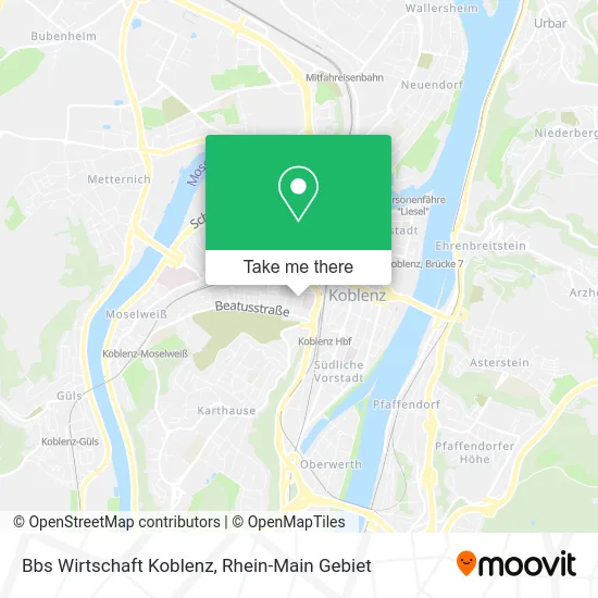 Карта Bbs Wirtschaft Koblenz