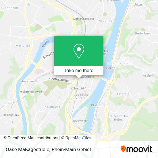 Карта Oase Maßagestudio