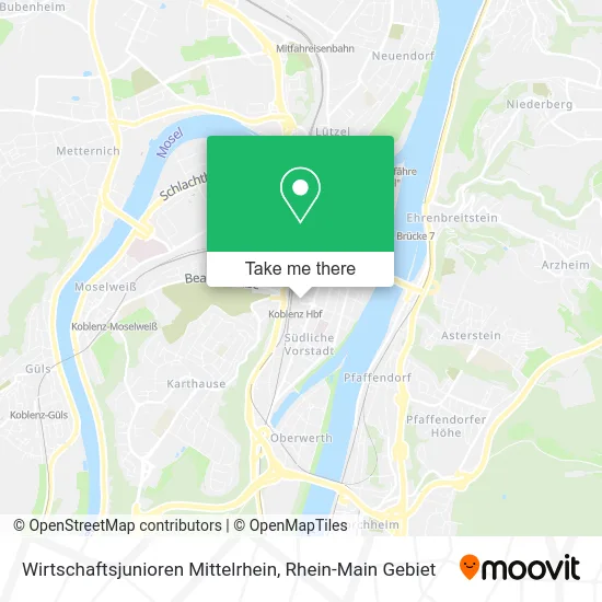 Карта Wirtschaftsjunioren Mittelrhein