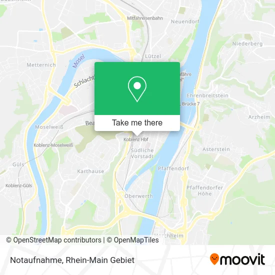 Карта Notaufnahme