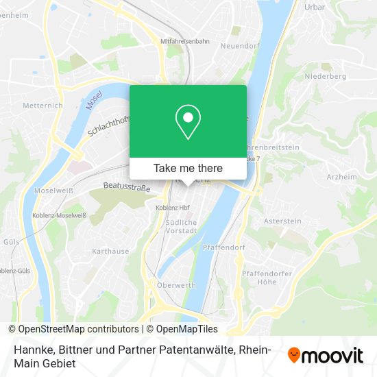 Карта Hannke, Bittner und Partner Patentanwälte