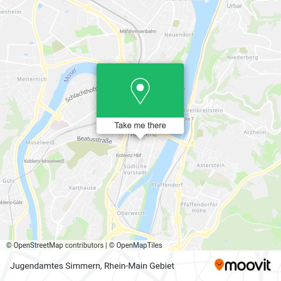 Карта Jugendamtes Simmern