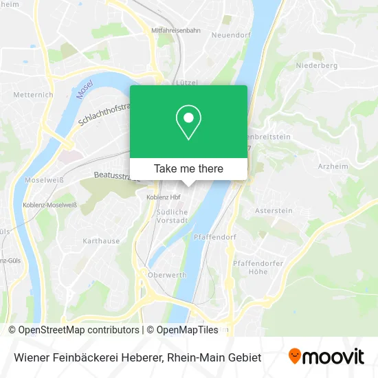 Карта Wiener Feinbäckerei Heberer