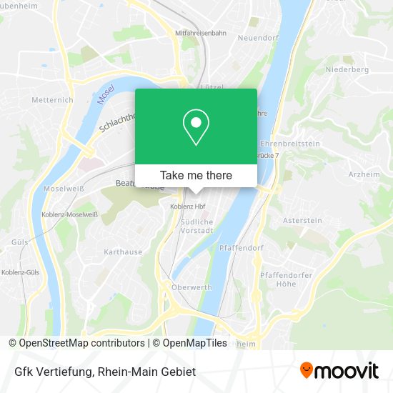 Карта Gfk Vertiefung