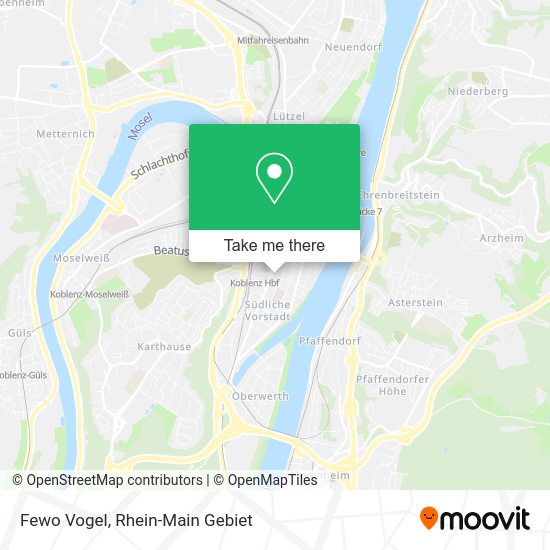 Карта Fewo Vogel