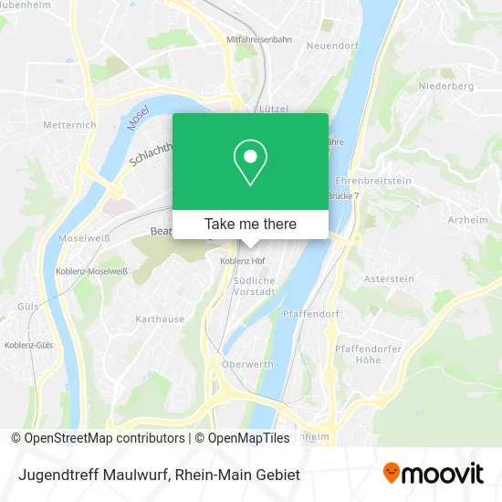 Карта Jugendtreff Maulwurf