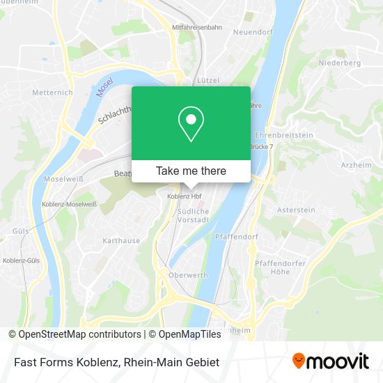 Карта Fast Forms Koblenz