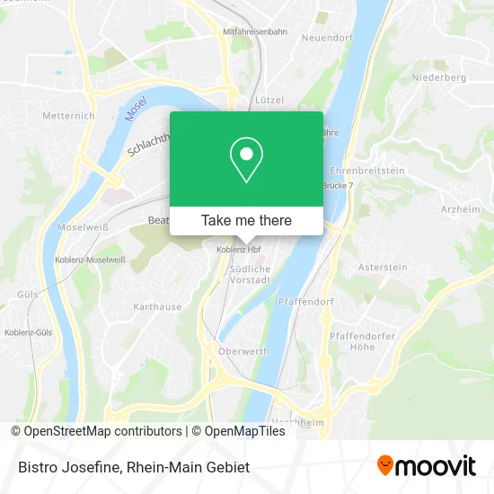 Карта Bistro Josefine