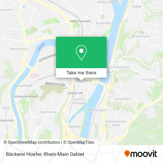 Карта Bäckerei Hoefer