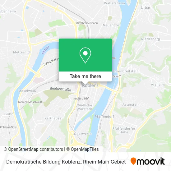 Карта Demokratische Bildung Koblenz