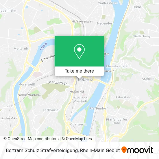 Карта Bertram Schulz Strafverteidigung