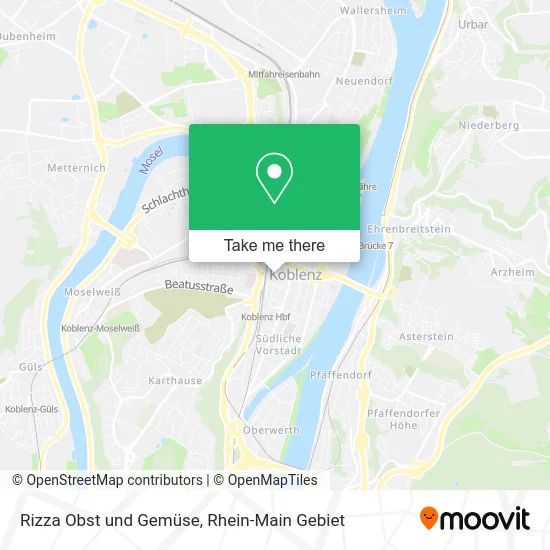 Rizza Obst und Gemüse map
