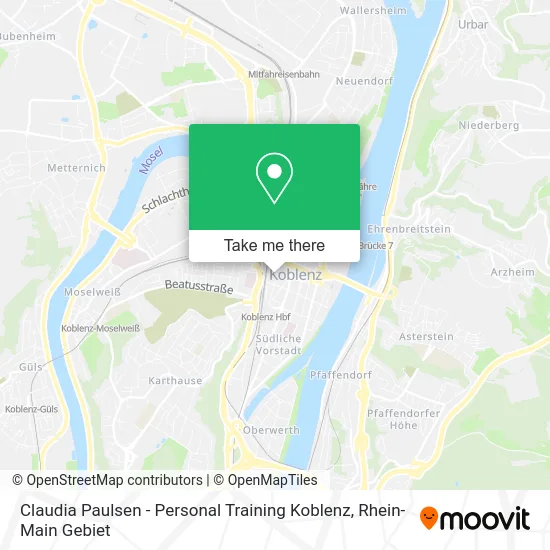 Карта Claudia Paulsen - Personal Training Koblenz