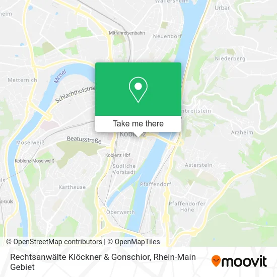 Карта Rechtsanwälte Klöckner & Gonschior