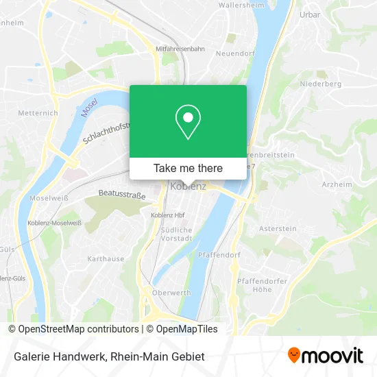 Карта Galerie Handwerk