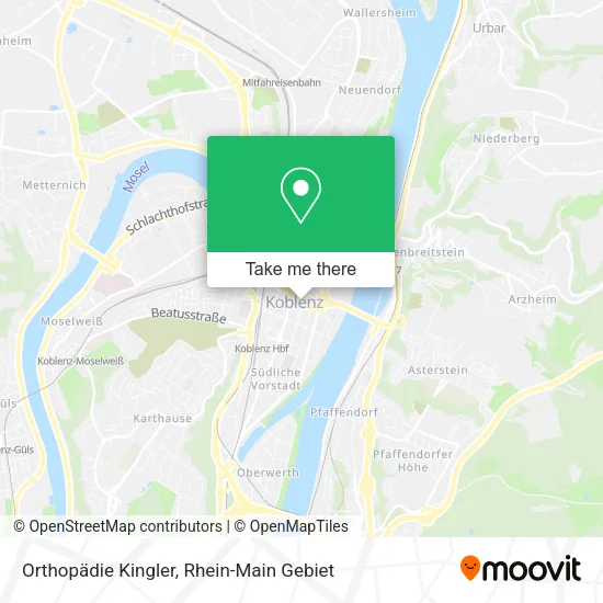Карта Orthopädie Kingler