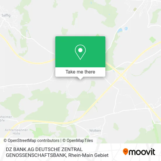 Карта DZ BANK AG DEUTSCHE ZENTRAL GENOSSENSCHAFTSBANK