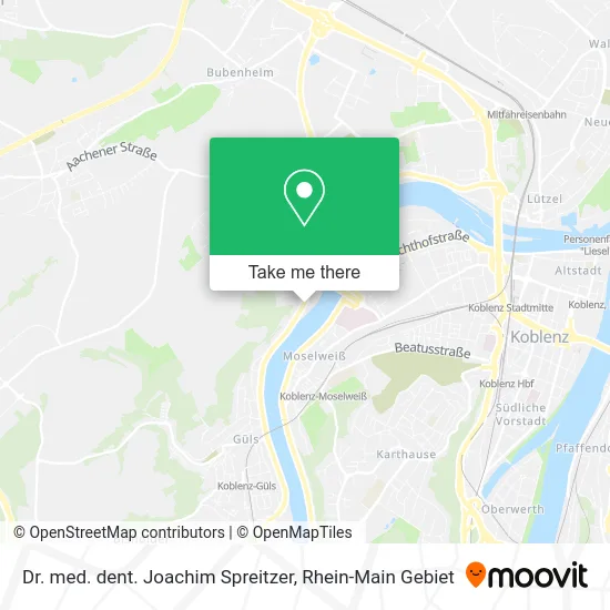 Карта Dr. med. dent. Joachim Spreitzer