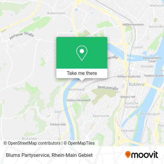 Карта Blums Partyservice