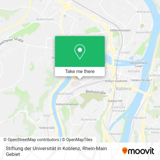 Карта Stiftung der Universität in Koblenz
