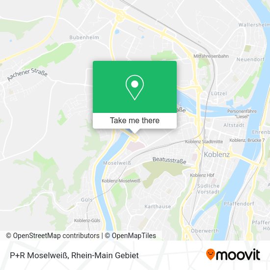 Карта P+R Moselweiß