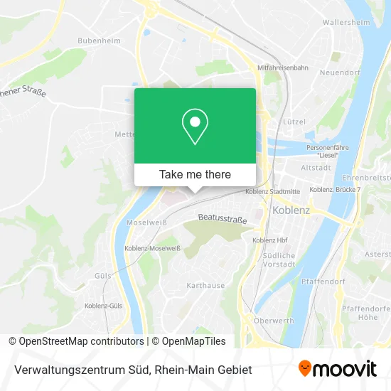 Карта Verwaltungszentrum Süd