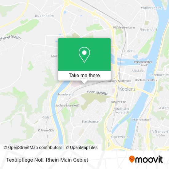 Карта Textilpflege Noll