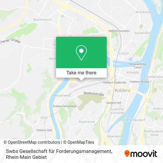 Карта Swbs Gesellschaft für Forderungsmanagement
