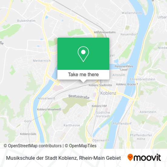 Карта Musikschule der Stadt Koblenz