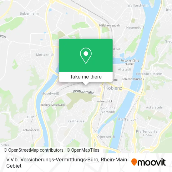 Карта V.V.b. Versicherungs-Vermittlungs-Büro