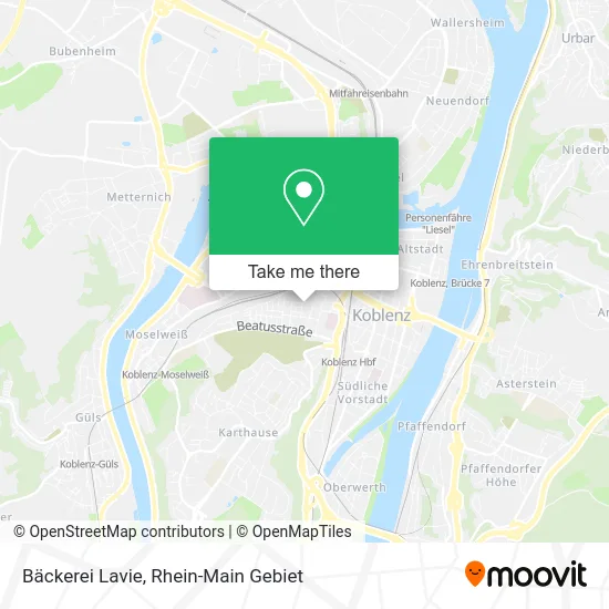 Карта Bäckerei Lavie