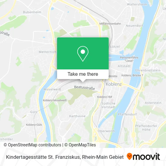 Карта Kindertagesstätte St. Franziskus