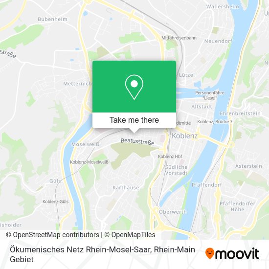 Карта Ökumenisches Netz Rhein-Mosel-Saar