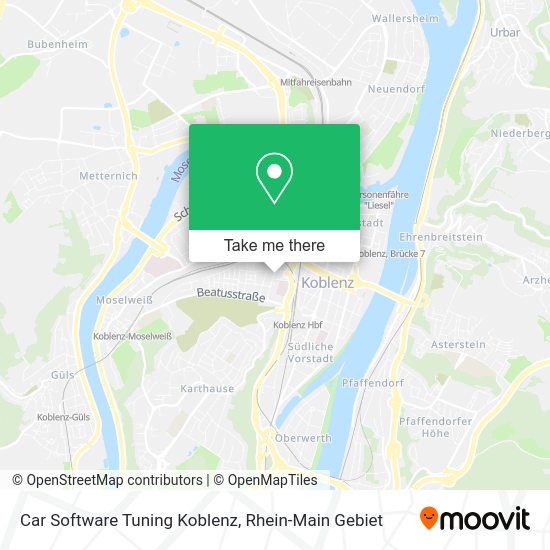 Карта Car Software Tuning Koblenz