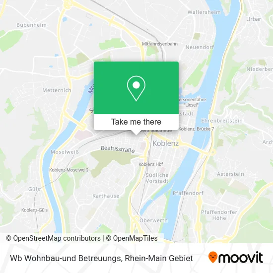 Карта Wb Wohnbau-und Betreuungs
